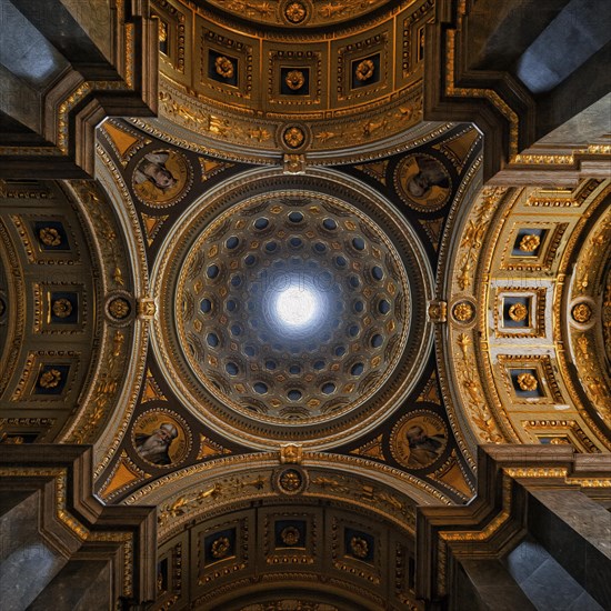 Artfully decorated vault