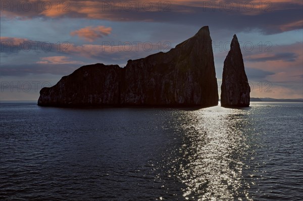 Kicker Rock at sunset
