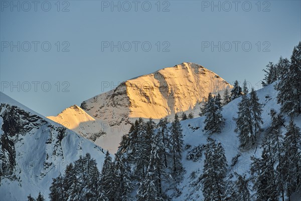 View from Mount Kitzsteinhorn on snow covered mountains