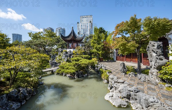 Traditional Chinese Pagoda in Dr. Sun Yat-Sen Classical Chinese Garden