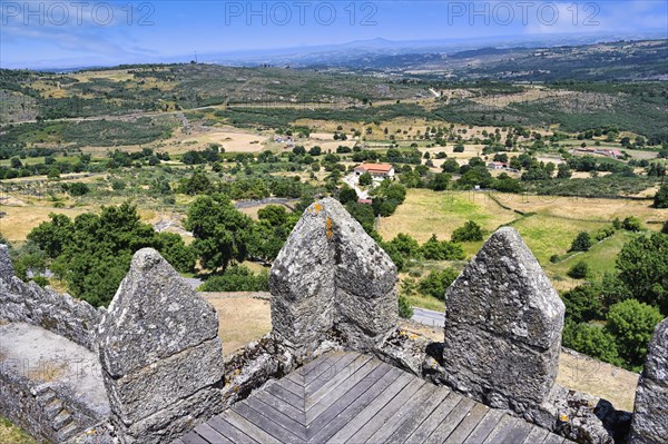 Trancoso old town viewed from the castle ramparts