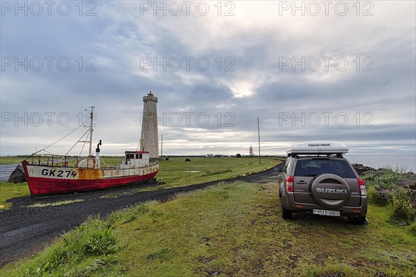 Shipwreck at the lighthouse Gardskagi