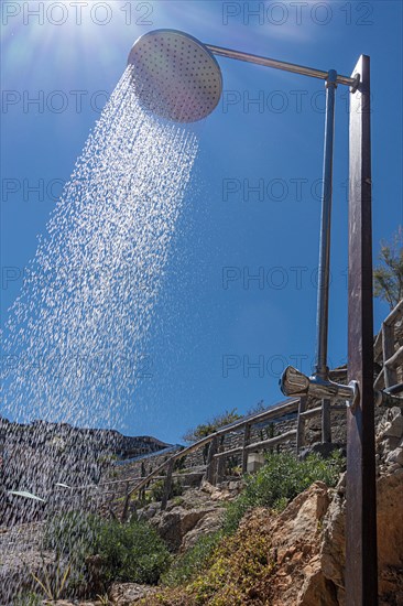 Shower on the beach