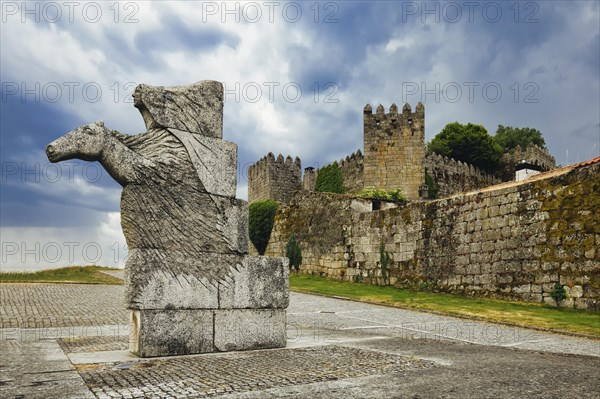 Statue to the legendary Joao Ticao near the Treason's Gate