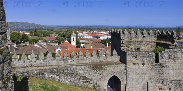 Trancoso old town viewed from the castle ramparts