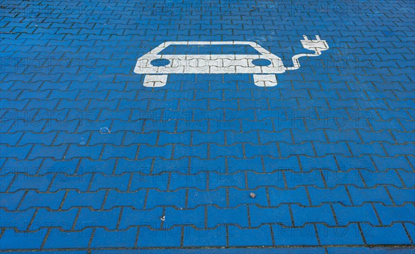 Special parking space for electric cars
