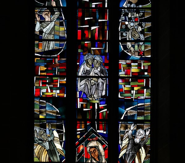 Freedom window by Hans Gottfried von Stockhausen in Ulm Cathedral