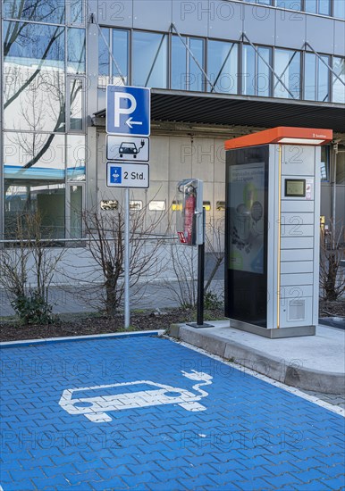 Special parking space for electric cars