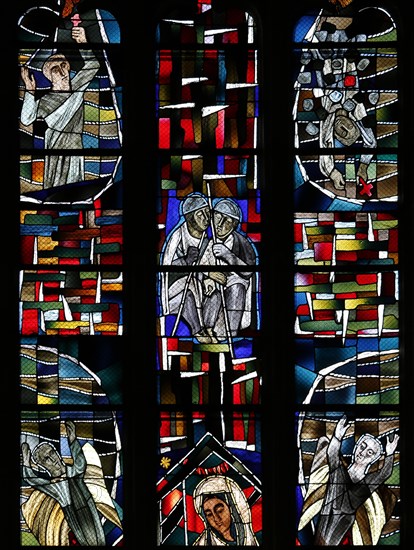 Freedom window by Hans Gottfried von Stockhausen in Ulm Cathedral