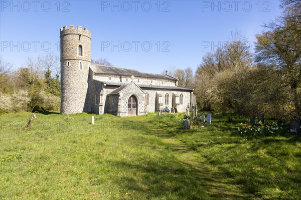 Round tower of All Saints Church