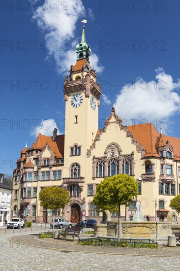 Town Hall and Wettin Fountain