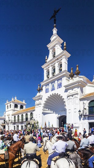 The church of El Rocio during the annual Romeria