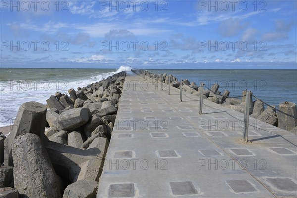 Pier in summer