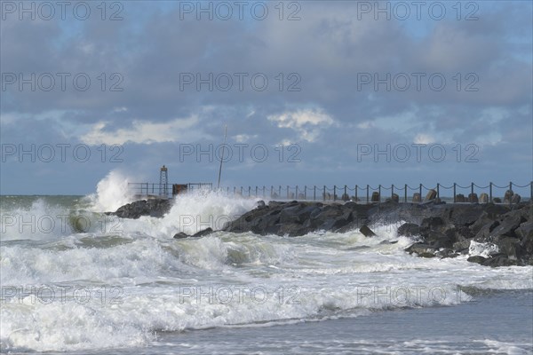 Pier at storm