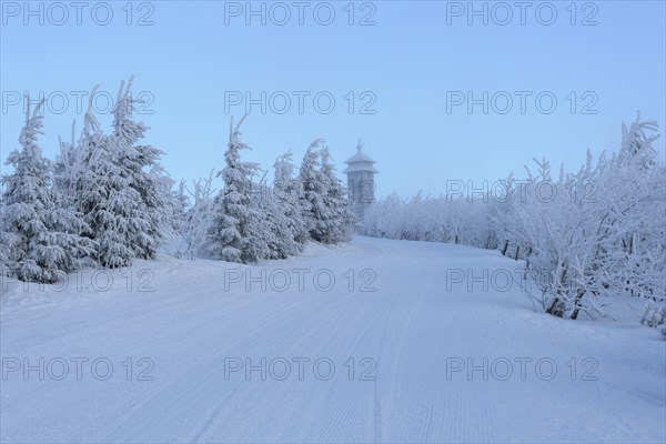 Ski slope in the morning