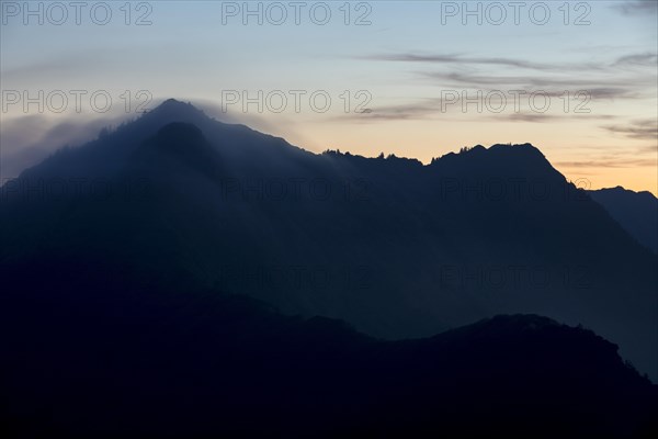 Evening hour with view of the Gerenfalben from Portlakopf