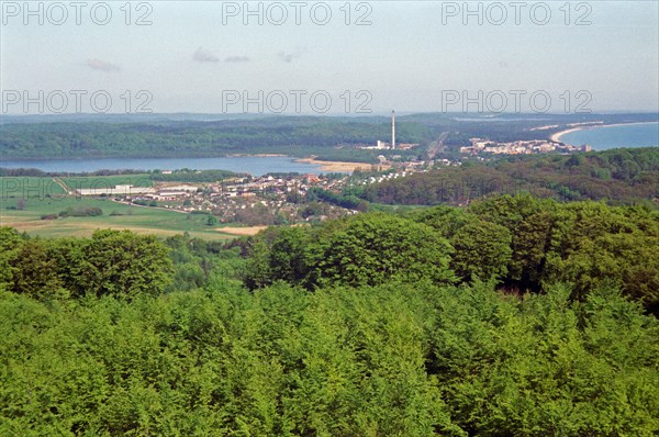 View of Binz from the central tower of the Granitz hunting lodge