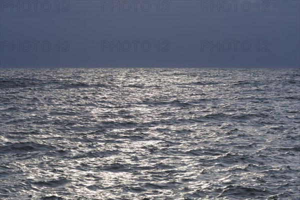 North sea with storm clouds