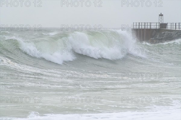 Pier at storm