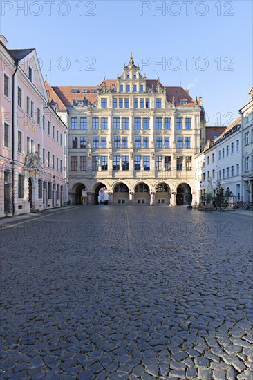 Untermarkt with town hall and Hotel Börse Görlitz