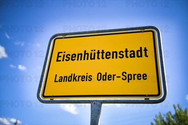 Town entrance sign