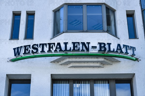 Advertising daily newspaper Westfalenblatt