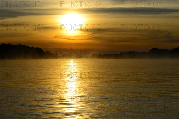 Landscape at Rio Sao Lourenco at sunrise