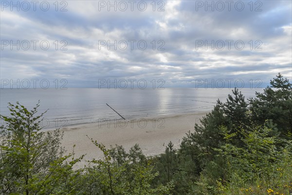 Steep coast at sunrise