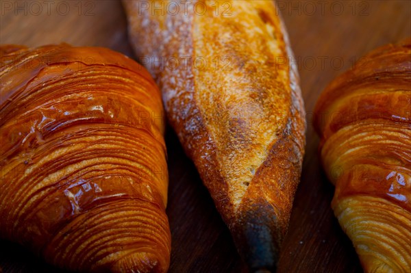 French fresh croissants and artisan baguette tradition