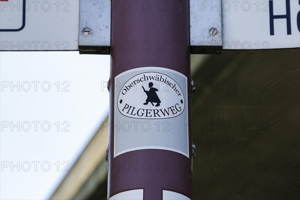 Signpost Upper Swabian Pilgrims' Way