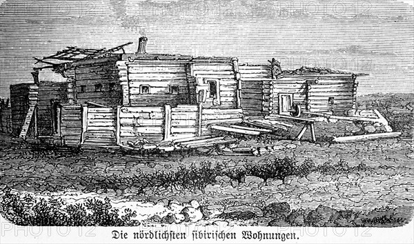 Wooden hut
