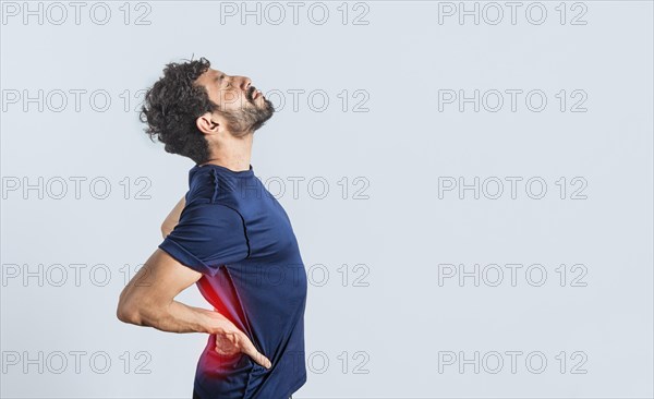 Man with spine problems