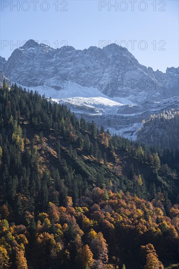 Lamsenspitze at Ahornboden