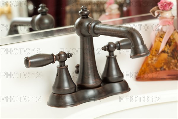 Classic brown water faucet