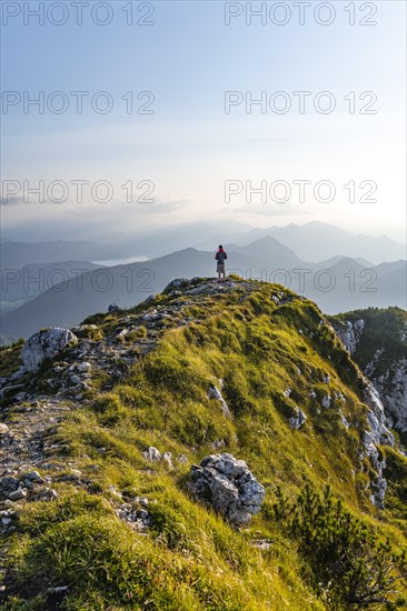 Hikers on the Benediktenwand