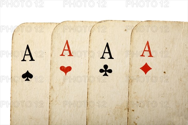 Four old cards