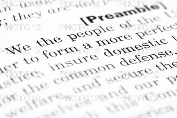 The first words of United States of America constiturion