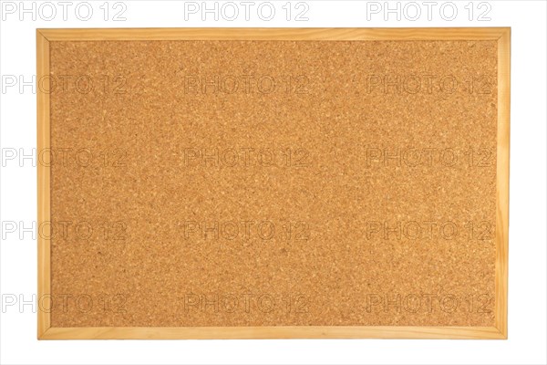 Empty cork board isolated on white background