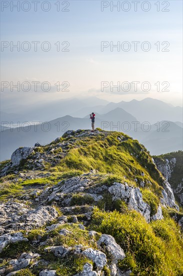 Hikers on the Benediktenwand