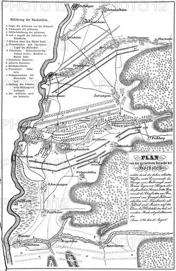 Plan of Zweite Schlacht bei Hoechstaedt