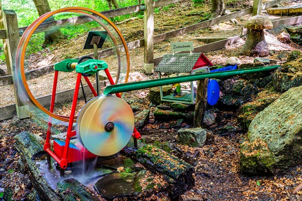 Long exposure of the water wheels in the Deister near Hannover