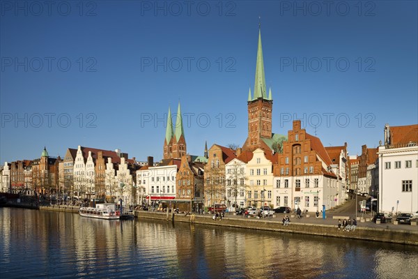 The historic old town on the Obertrave with the Church of St. Mary and the Church of St. Peter
