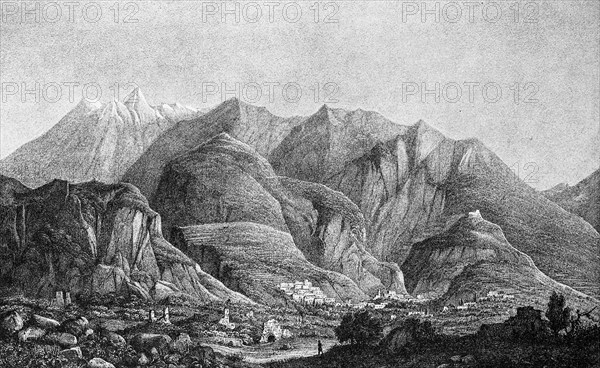 The heights of Taygetos in the surroundings of Sparta