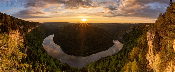 Sunset over Lac de Moron a