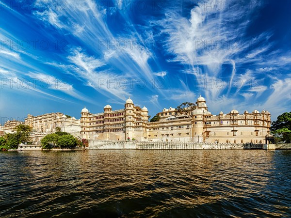 City Palace view from the lake. Udaipur