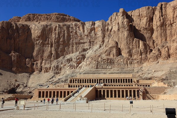 The funerary temple of the first female pharaoh Hatshepsut