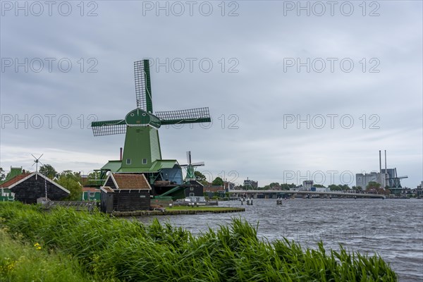 Historic windmills on the banks of the Zaan