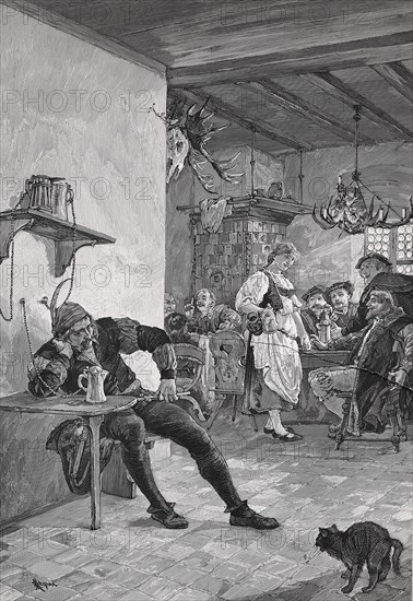 The Isolated Place of the Executioner in a Medieval Drinking Room