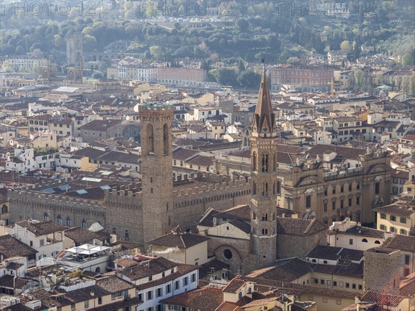 Stadtansicht von Florenz mit Badia Fiorentina