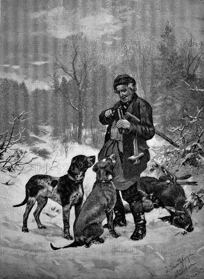 After the hunt in 1880